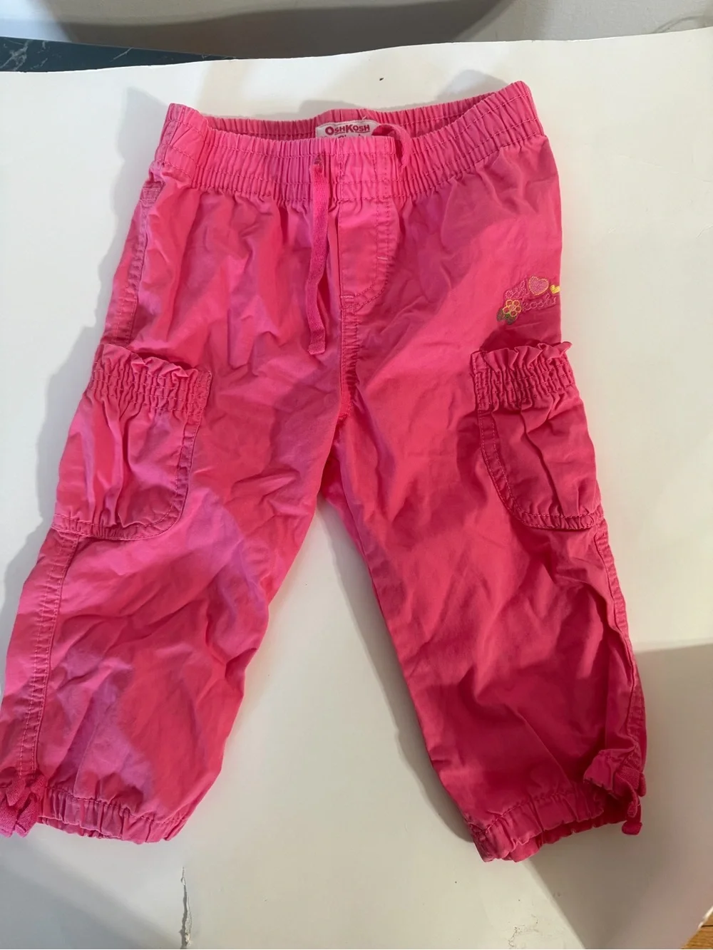 OshKosh B'gosh Hot Pink Cargo Capri Joggers